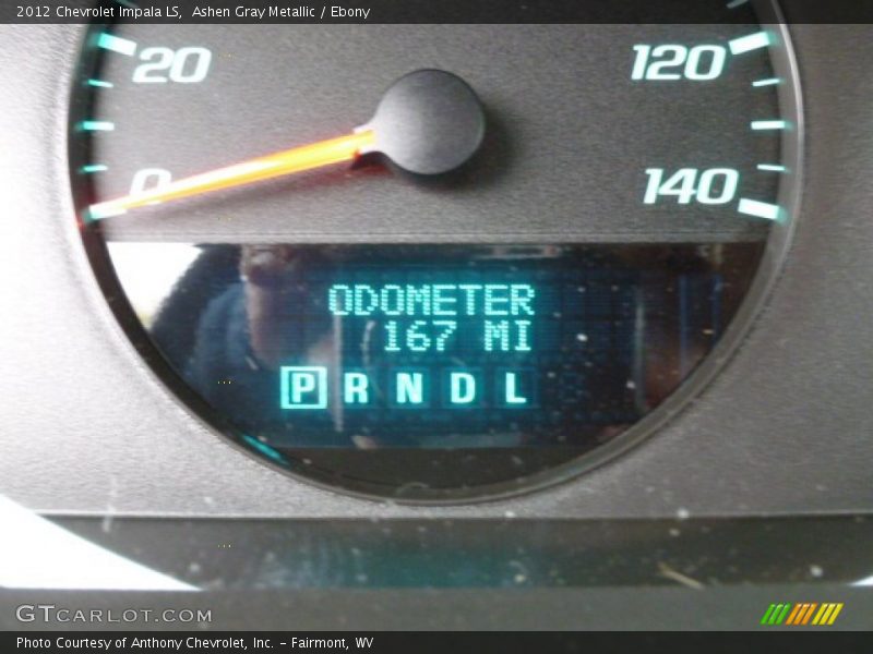 Ashen Gray Metallic / Ebony 2012 Chevrolet Impala LS