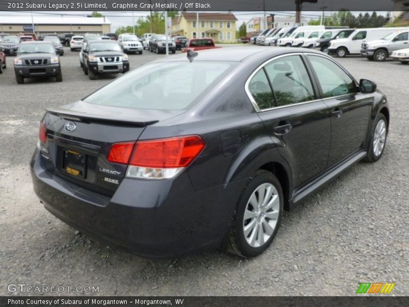 Graphite Gray Metallic / Off Black 2012 Subaru Legacy 2.5i Limited
