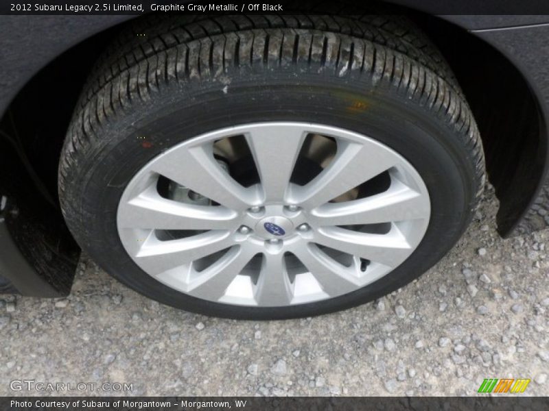 Graphite Gray Metallic / Off Black 2012 Subaru Legacy 2.5i Limited
