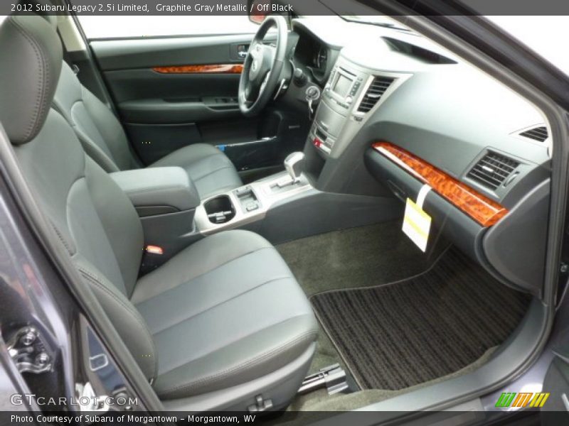 Graphite Gray Metallic / Off Black 2012 Subaru Legacy 2.5i Limited