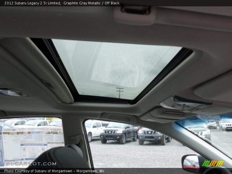 Graphite Gray Metallic / Off Black 2012 Subaru Legacy 2.5i Limited
