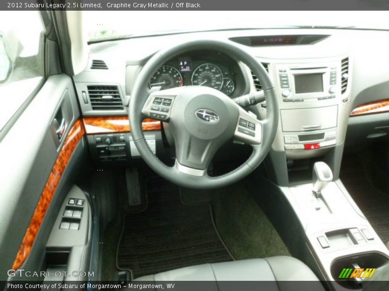 Graphite Gray Metallic / Off Black 2012 Subaru Legacy 2.5i Limited