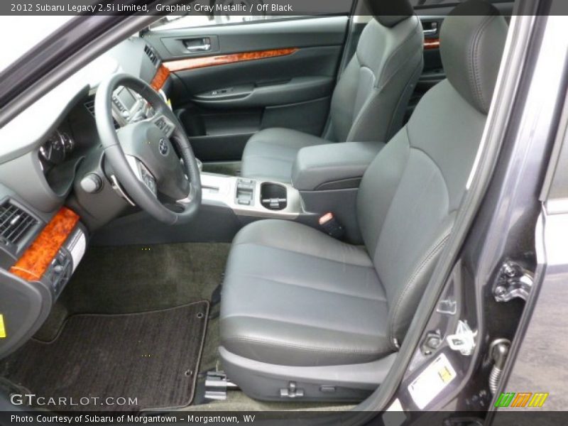 Graphite Gray Metallic / Off Black 2012 Subaru Legacy 2.5i Limited