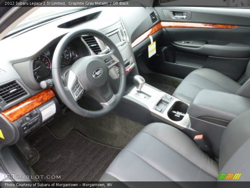 Graphite Gray Metallic / Off Black 2012 Subaru Legacy 2.5i Limited
