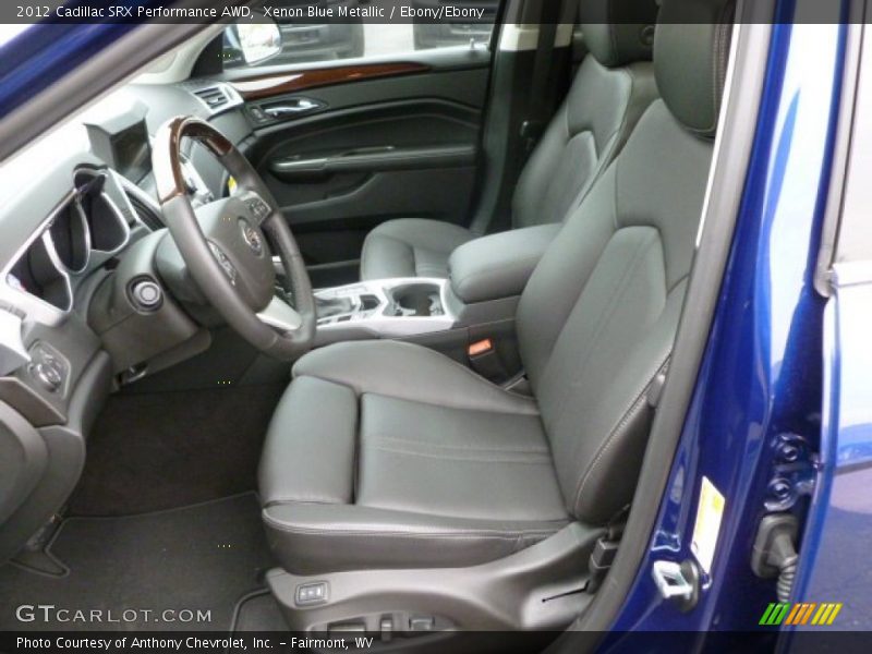 Xenon Blue Metallic / Ebony/Ebony 2012 Cadillac SRX Performance AWD
