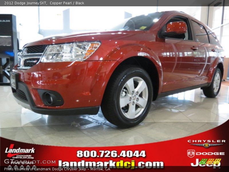 Copper Pearl / Black 2012 Dodge Journey SXT