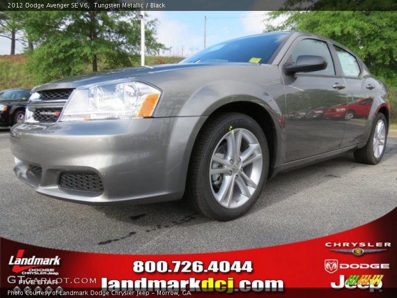 Tungsten Metallic / Black 2012 Dodge Avenger SE V6