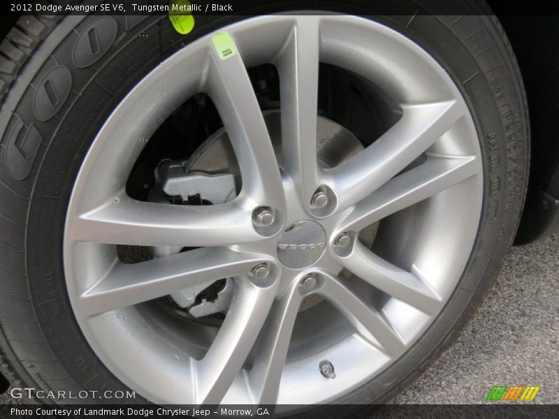 Tungsten Metallic / Black 2012 Dodge Avenger SE V6