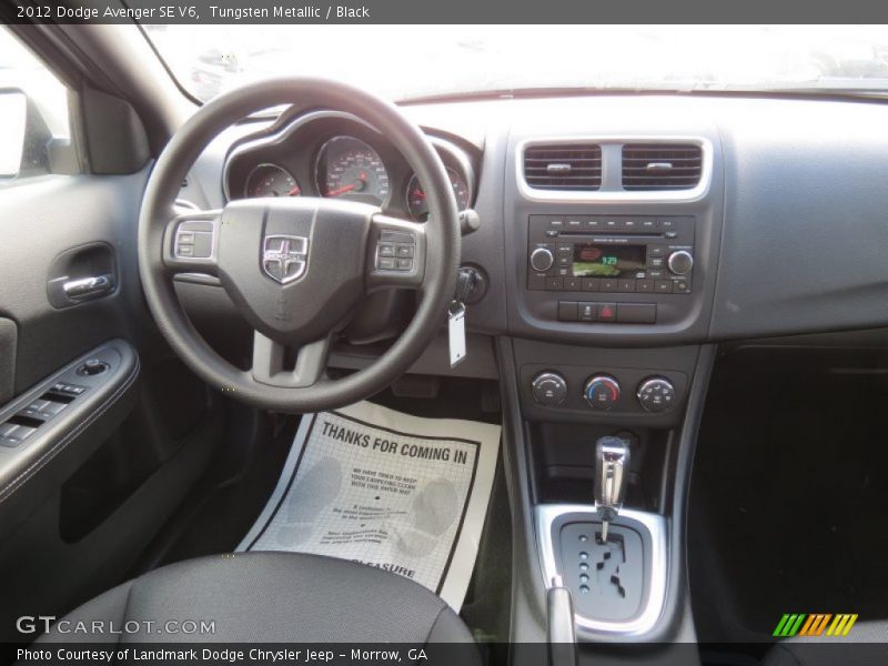 Tungsten Metallic / Black 2012 Dodge Avenger SE V6