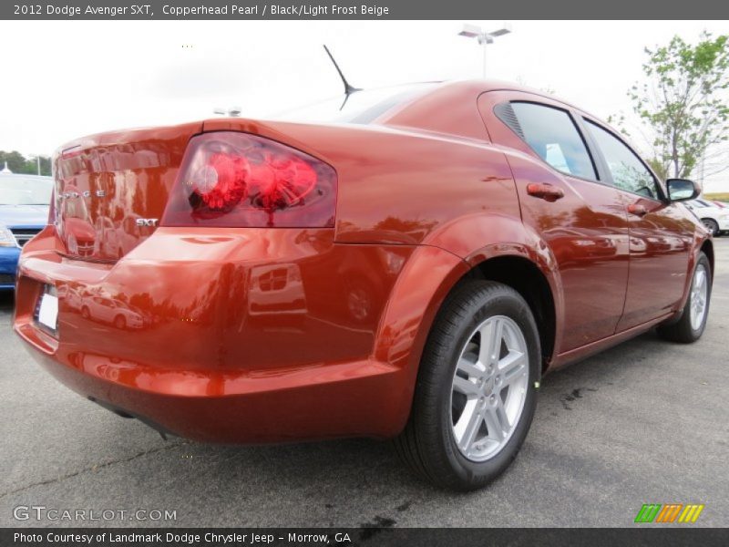 Copperhead Pearl / Black/Light Frost Beige 2012 Dodge Avenger SXT