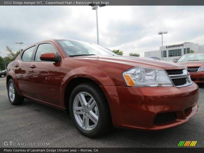 Copperhead Pearl / Black/Light Frost Beige 2012 Dodge Avenger SXT