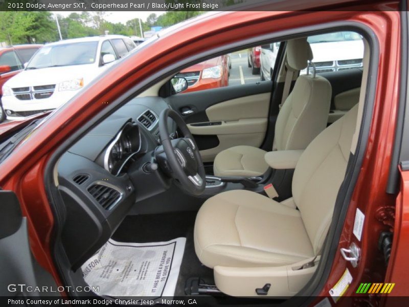 Copperhead Pearl / Black/Light Frost Beige 2012 Dodge Avenger SXT