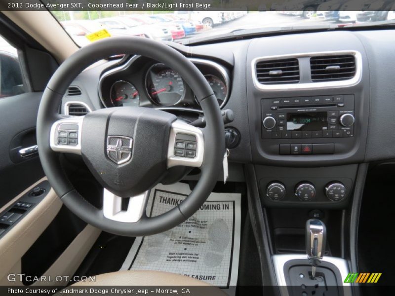 Copperhead Pearl / Black/Light Frost Beige 2012 Dodge Avenger SXT