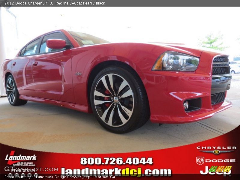 Redline 3-Coat Pearl / Black 2012 Dodge Charger SRT8