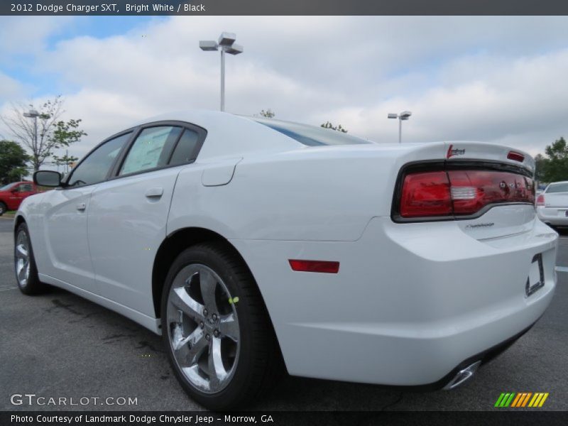 Bright White / Black 2012 Dodge Charger SXT