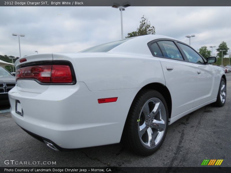 Bright White / Black 2012 Dodge Charger SXT
