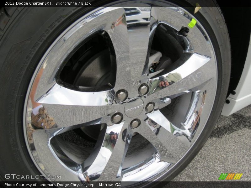 Bright White / Black 2012 Dodge Charger SXT