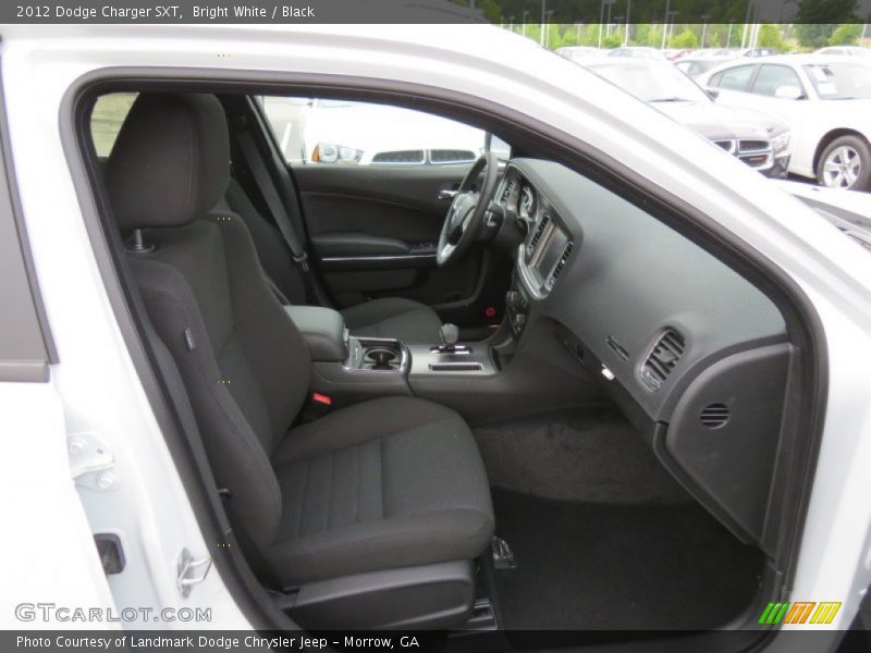 Bright White / Black 2012 Dodge Charger SXT