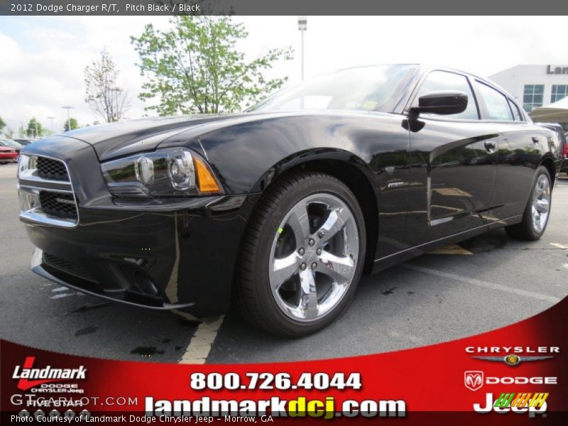 Pitch Black / Black 2012 Dodge Charger R/T