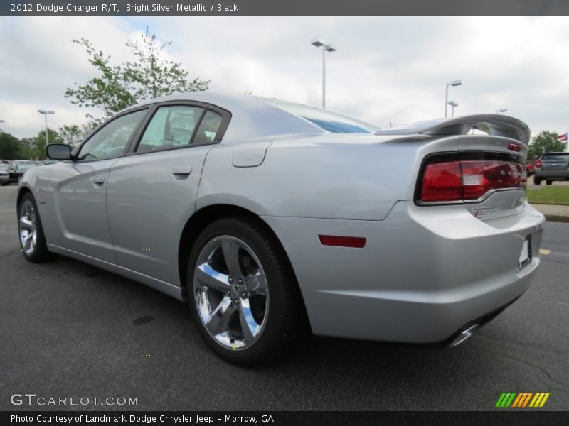 Bright Silver Metallic / Black 2012 Dodge Charger R/T