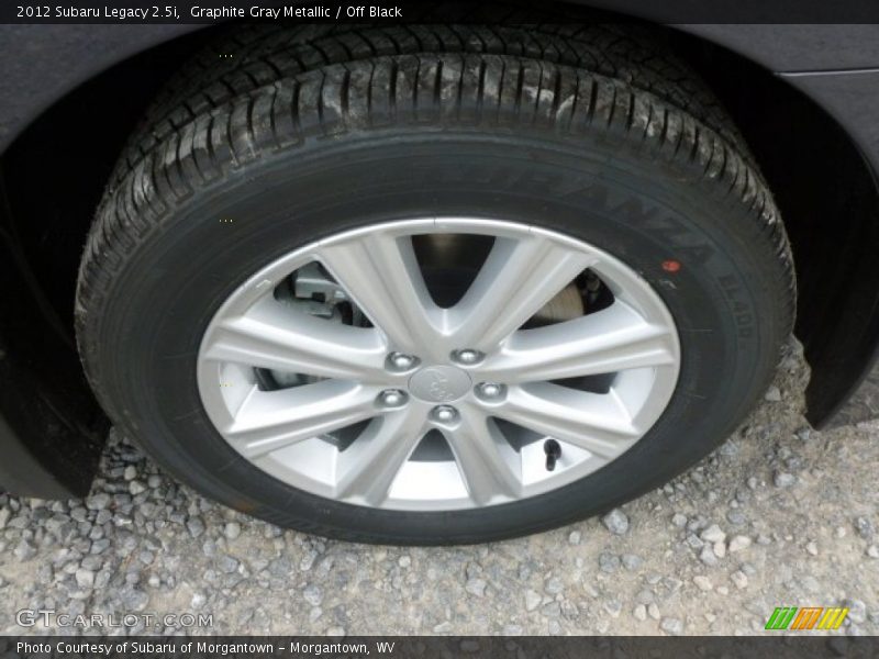 Graphite Gray Metallic / Off Black 2012 Subaru Legacy 2.5i