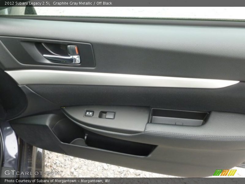 Graphite Gray Metallic / Off Black 2012 Subaru Legacy 2.5i