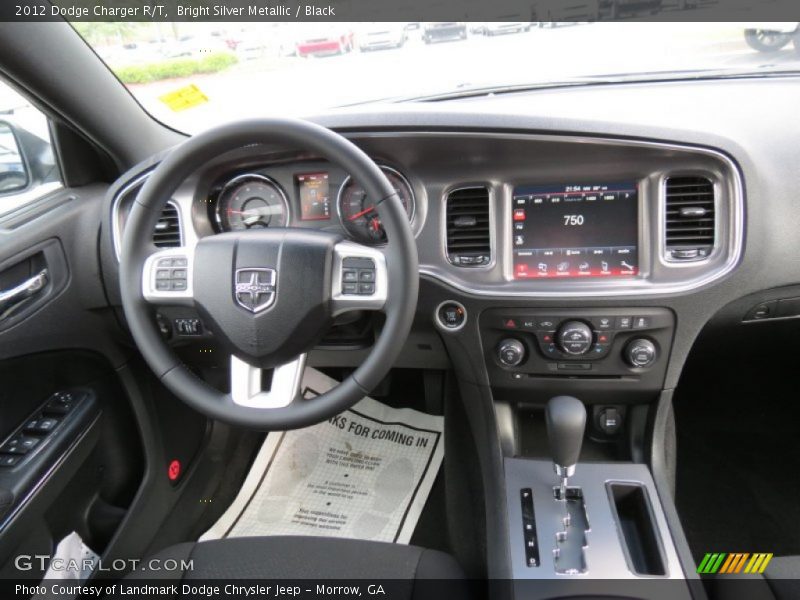 Bright Silver Metallic / Black 2012 Dodge Charger R/T