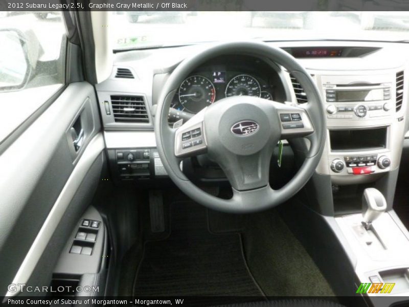 Graphite Gray Metallic / Off Black 2012 Subaru Legacy 2.5i