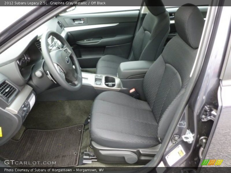 Graphite Gray Metallic / Off Black 2012 Subaru Legacy 2.5i