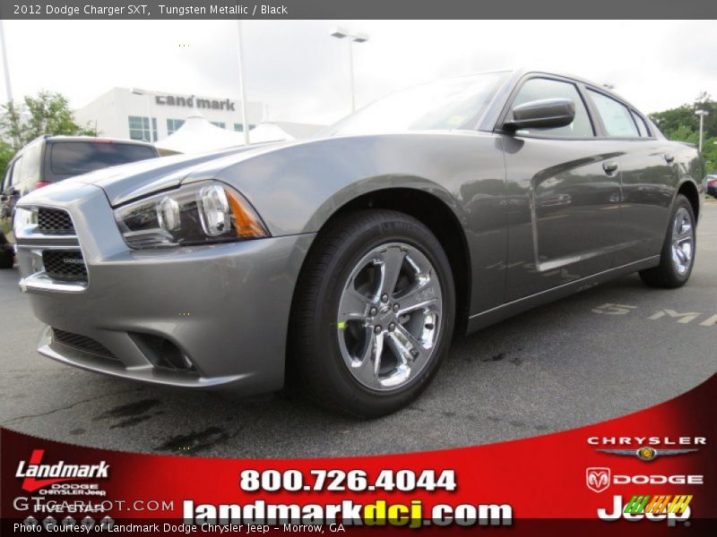 Tungsten Metallic / Black 2012 Dodge Charger SXT