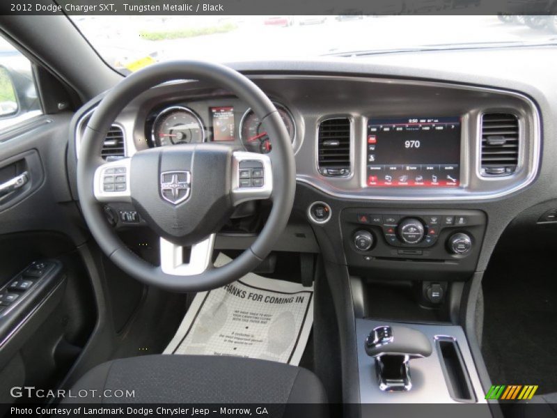 Tungsten Metallic / Black 2012 Dodge Charger SXT