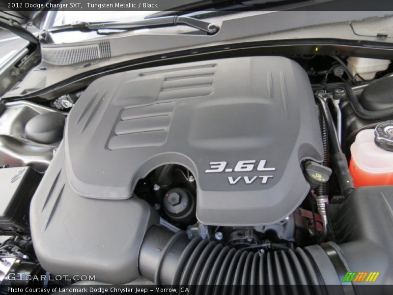 Tungsten Metallic / Black 2012 Dodge Charger SXT