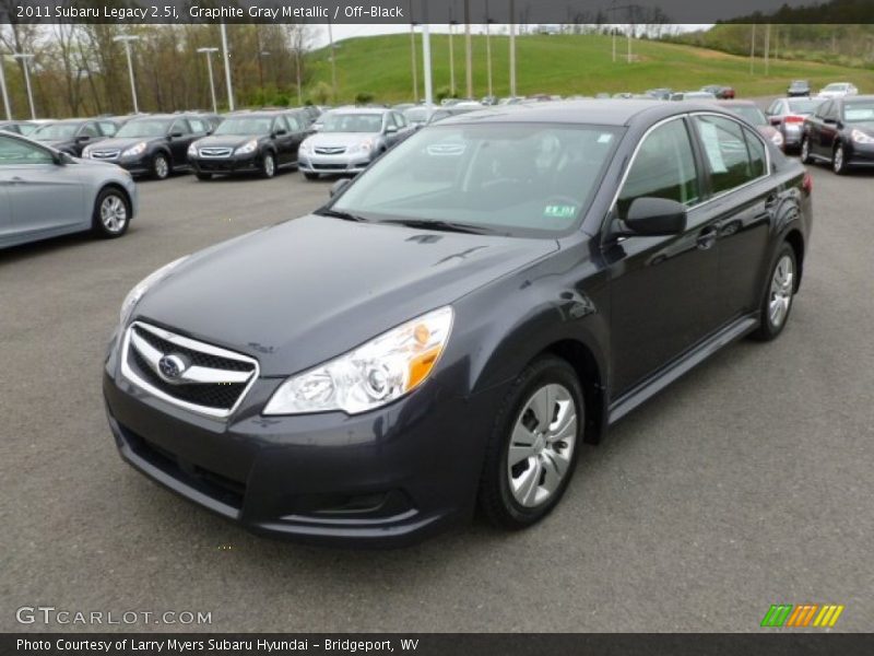 Graphite Gray Metallic / Off-Black 2011 Subaru Legacy 2.5i