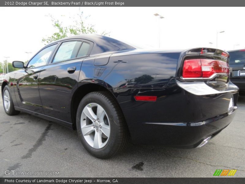 Blackberry Pearl / Black/Light Frost Beige 2012 Dodge Charger SE