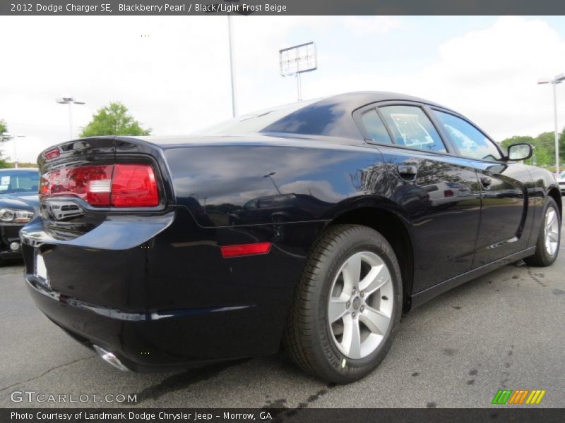 Blackberry Pearl / Black/Light Frost Beige 2012 Dodge Charger SE