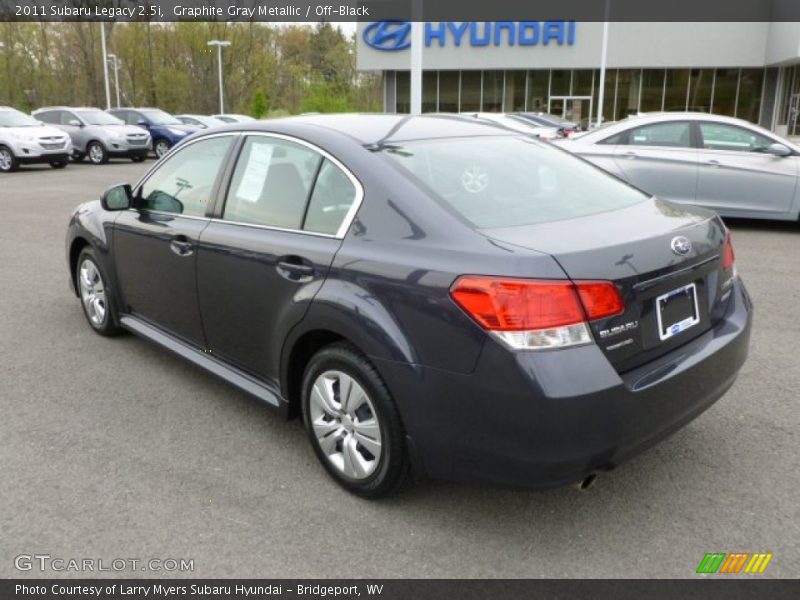 Graphite Gray Metallic / Off-Black 2011 Subaru Legacy 2.5i