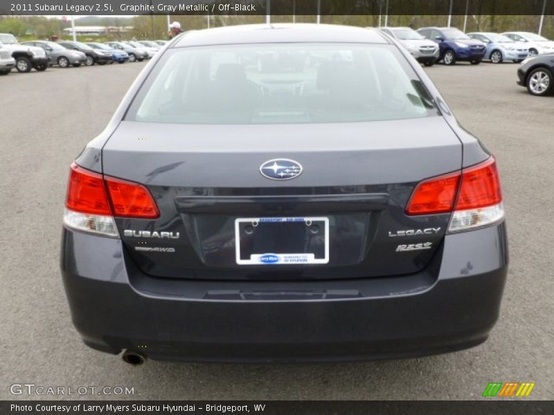 Graphite Gray Metallic / Off-Black 2011 Subaru Legacy 2.5i
