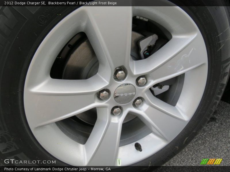 Blackberry Pearl / Black/Light Frost Beige 2012 Dodge Charger SE