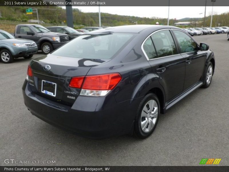 Graphite Gray Metallic / Off-Black 2011 Subaru Legacy 2.5i