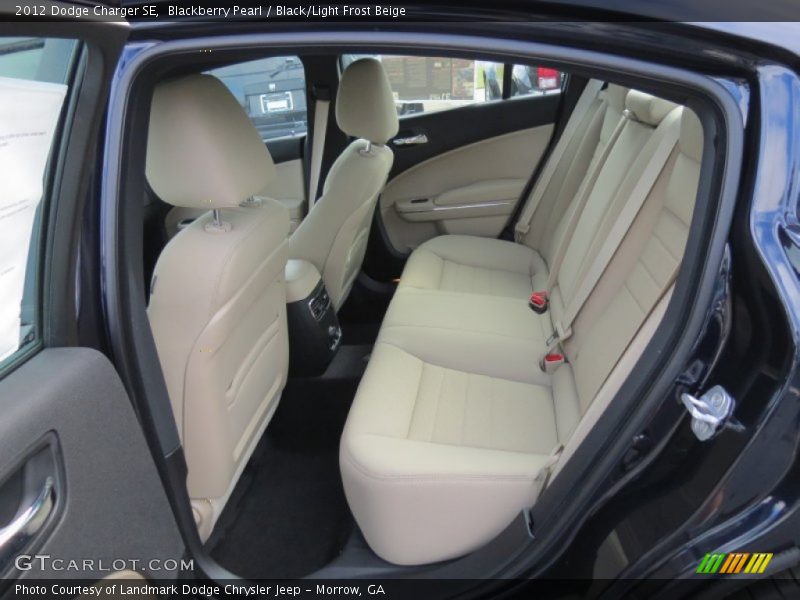 Blackberry Pearl / Black/Light Frost Beige 2012 Dodge Charger SE