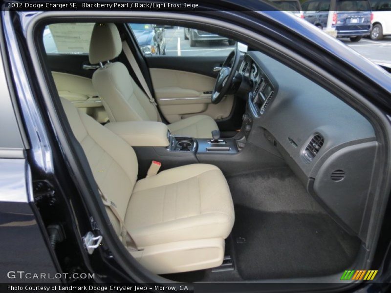 Blackberry Pearl / Black/Light Frost Beige 2012 Dodge Charger SE