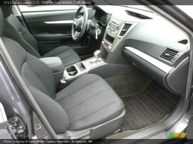 Graphite Gray Metallic / Off-Black 2011 Subaru Legacy 2.5i