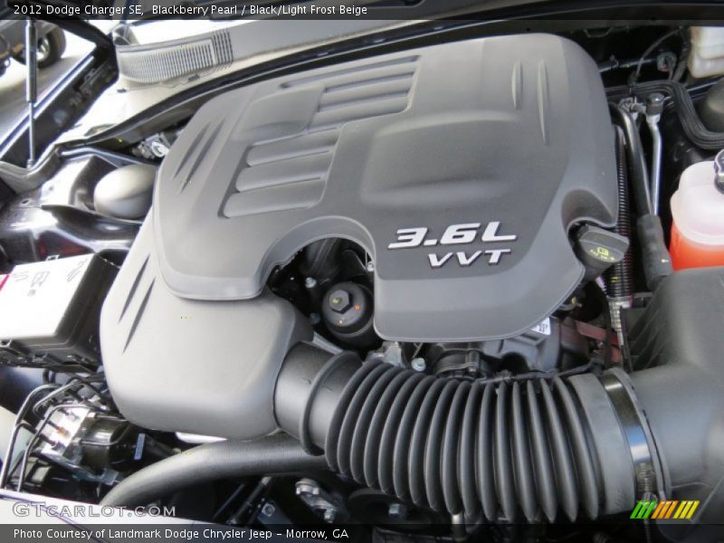 Blackberry Pearl / Black/Light Frost Beige 2012 Dodge Charger SE