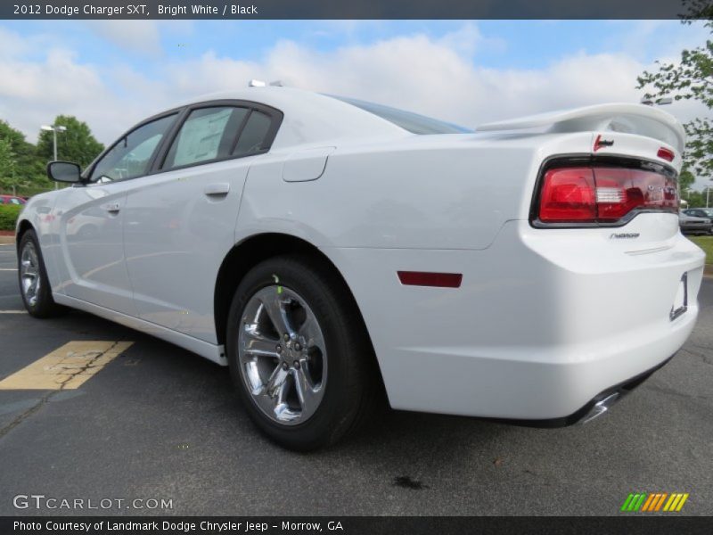 Bright White / Black 2012 Dodge Charger SXT
