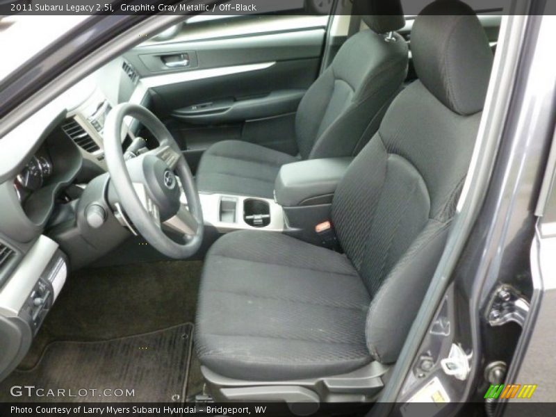 Graphite Gray Metallic / Off-Black 2011 Subaru Legacy 2.5i
