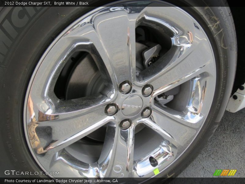 Bright White / Black 2012 Dodge Charger SXT