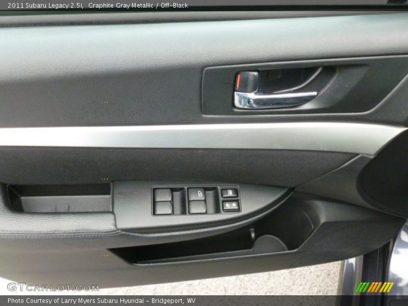 Graphite Gray Metallic / Off-Black 2011 Subaru Legacy 2.5i