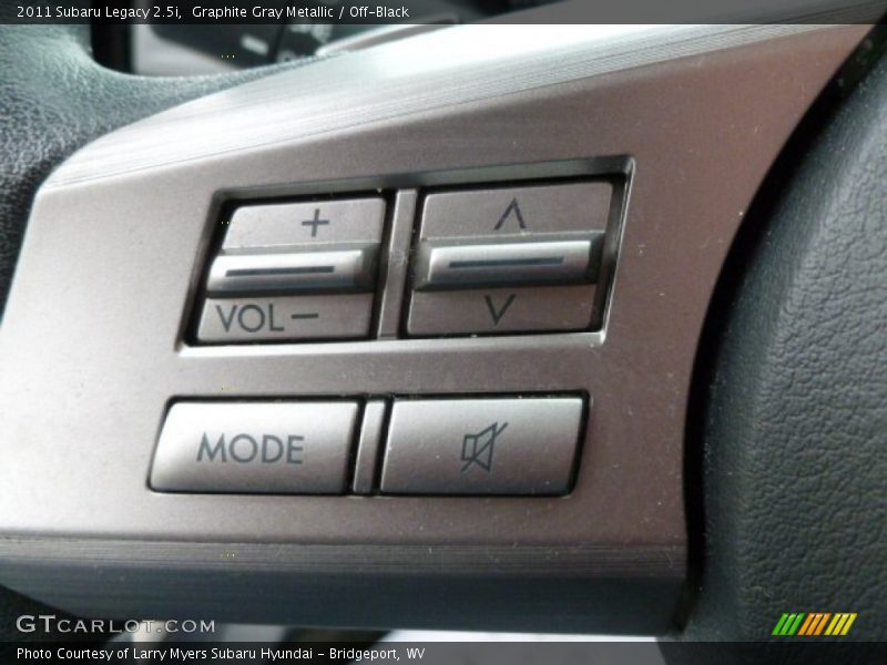Graphite Gray Metallic / Off-Black 2011 Subaru Legacy 2.5i