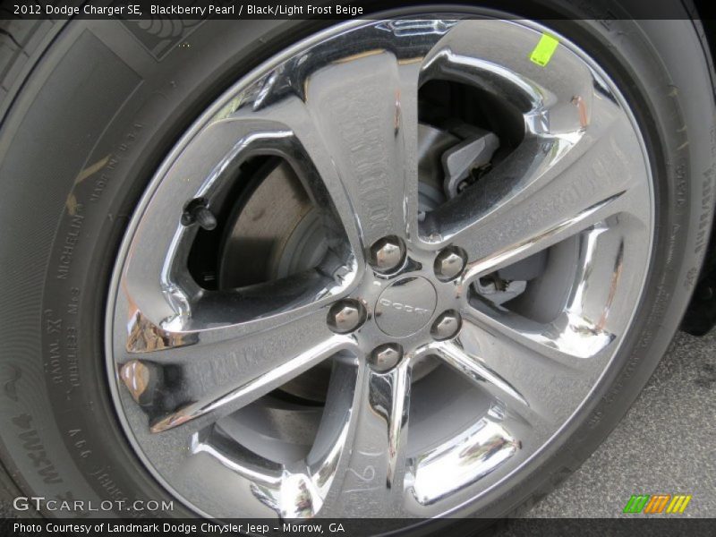 Blackberry Pearl / Black/Light Frost Beige 2012 Dodge Charger SE