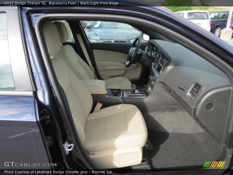 Blackberry Pearl / Black/Light Frost Beige 2012 Dodge Charger SE